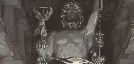 Na dvojnásobek vyvolávací ceny se dostalo rané dílo Františka Kupky Jupiter v Olympii.