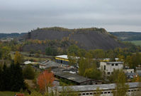Odval šachty číslo 15 bývalých uranových dolů v Konětopech u Příbrami na snímku z 20. října.