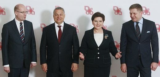 Premiéři zemí visegrádské čtyřky.