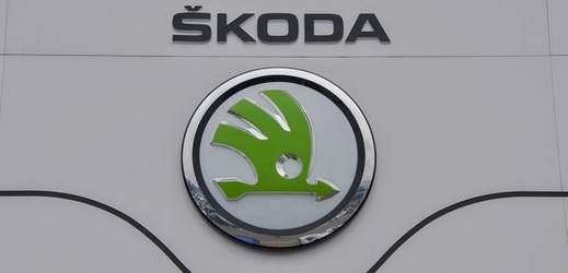 Logo automobilky Škoda. 