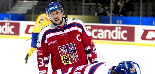 Hokejový útočník Jan Kovář.