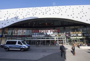 Obchodní dům v německém Essenu, který měl být cílem teroristického útoku, jemuž policie zabránila.