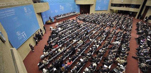 Zasedání Světové obchodní organizace v Ženevě.