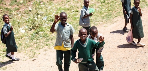Zambijské děti. 