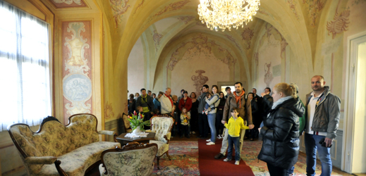 Interiér hradu ve Zlíně-Malenovicích.