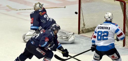 Třetí semifinále hokejové extraligy mezi Libercem a Chomutovem 