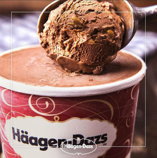 Zmrzlina značky Häagen-Dazs.
