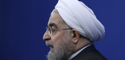 Iránský prezident Hasan Rúhání.