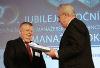 Jan Světlík a prezident Miloš Zeman.