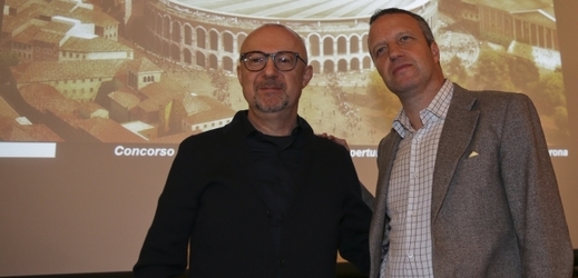 Majitel společnosti Sandro Veronesi (vpravo).
