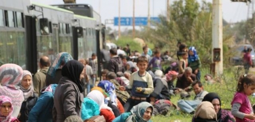 Evakuace Syřanů.