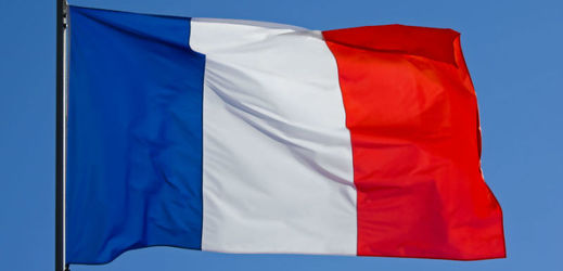 Vlajka Francie. 