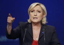 Šéfka nacionalistů Marine Le Penová.