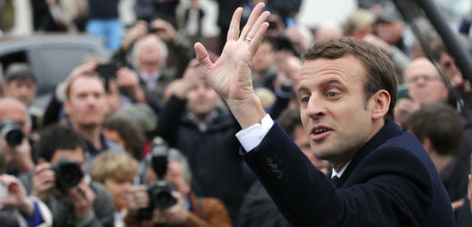 Kandidát na francouzského prezidenta Emmanuel Macron.