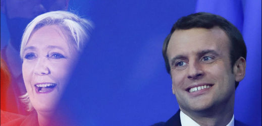 Marine Le Penová a Emmanuel Macron.