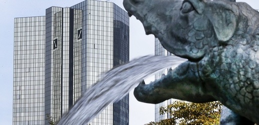Deutsche Bank ve Frankfurtu.