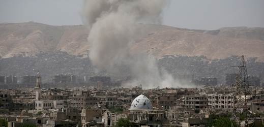 Sobotní boje v Damašku, hlavním městě Sýrie.