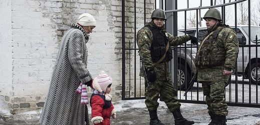 Ukrajinští vojáci ve městě Avdijivka.