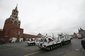 Artické vozy, které byly k vidění na vojenské přehlídce v Moskvě, vydrží sloužit i v drsných klimatických podmínkách.
