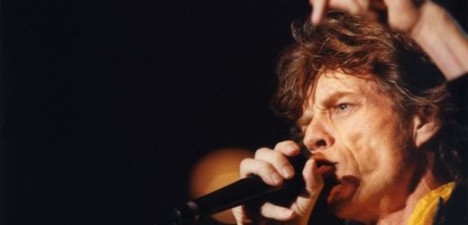 Rolling Stones při vystoupení v Praze v roce 1998.