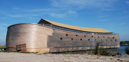 Na snímku replika Noemovy archy v Nizozemsku.