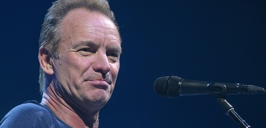 Britský hudebník Sting. 