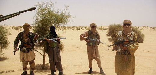 Bojovníci teroristické skupiny Ansar Dine.