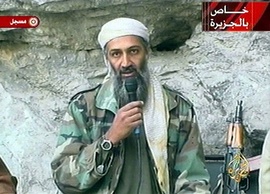 Usáma bin Ládin na fotce z roku 2001.