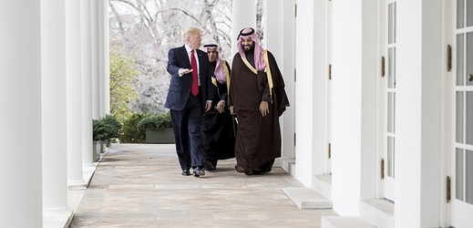 Americký prezident Donald Trump a saúdskoarabský ministr obrany Mohammed bin Salman bin Abdulaziz Al Saud.