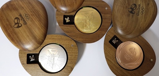 Sada olympijských medailí z Ria de Janeira.