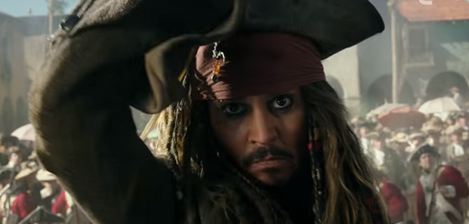 Jack Sparrow v novém dílu Piráti z Karibiku: Salazarova pomsta. 