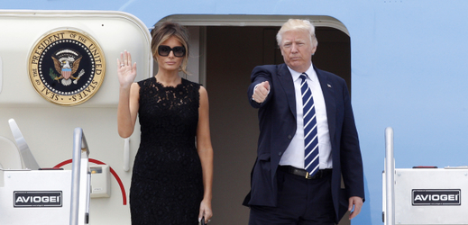 Americký prezident Donald Trump s první dámou Melanie Trumpovou.
