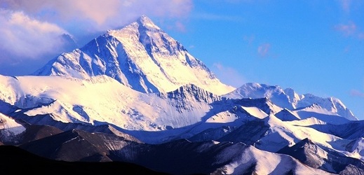 Pohled na Mount Everest.