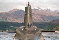 Britská jaderná ponorka třídy Vanguard.