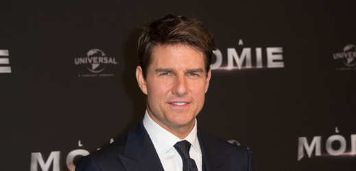 Americký herec Tom Cruise na premiéře filmu Mumie v Paříži.