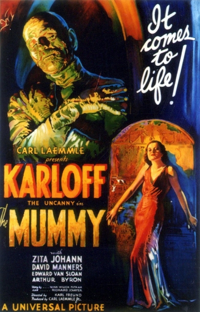 Plakát filmu Mumie z roku 1932.