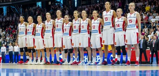 české basketbalistky na domácím mistrovství Evropy.