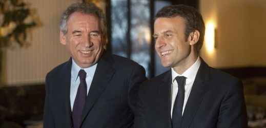 Francois Bayrou, Emmanuel Macron.