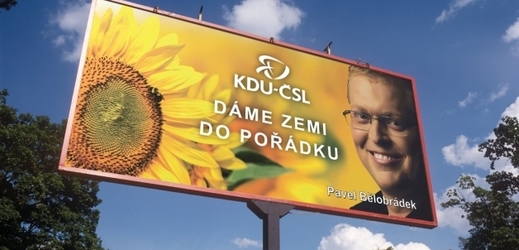 Pavel Bělobrádek na billboardu.