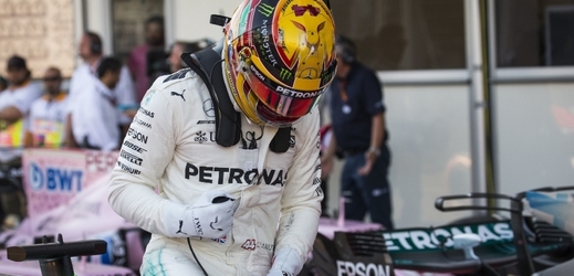 Závodník Lewis Hamilton po Velké ceně Ázerbájdžánu.