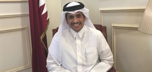 Ministr zahraničí šajch Muhammad bin Abdar Rahmán Sání.