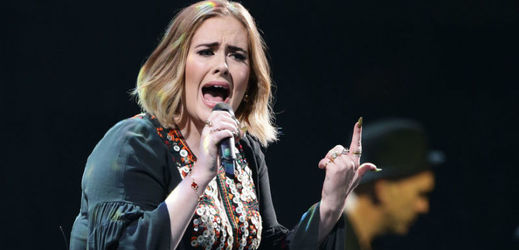 Zpěvačka Adele. 