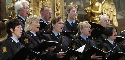 Norský pěvecký sbor Oslo Police Mixed Choir.