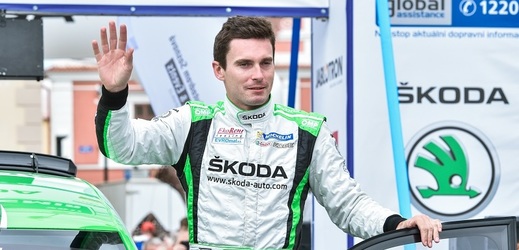 Automobilový závodník Jan Kopecký. 