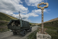 Armáda Náhorního Karabachu u hranic s Ázerbájdžánem.