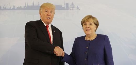 Německá kancléřka Angela Merkelová a prezident USA Donald Trump.