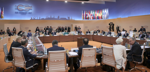 Snímek ze sobotního zasedání hlav států G20.