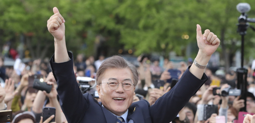 Nový jihokorejský prezident Mun Če-in.