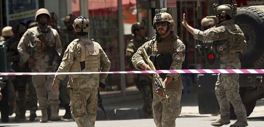 Afghánské ozbrojené složky v hlavním městě Kábulu.