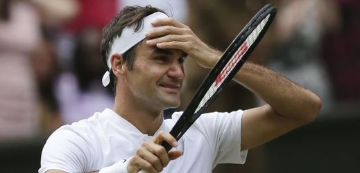 Wimbledonský vítěz Roger Federer.